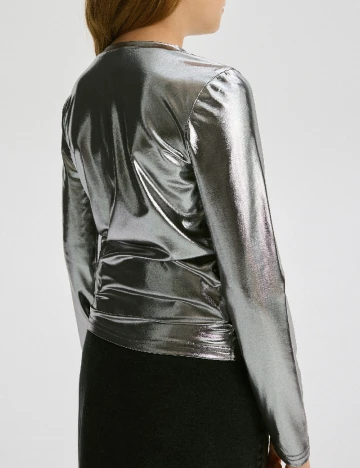 Bluza Reserved, argintiu Gri