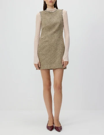 Rochie scurta Reserved, crem Crem