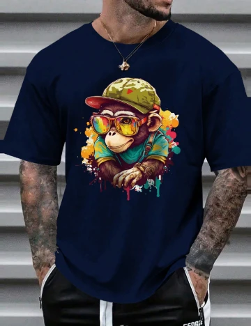 Tricou SHEIN, bleumarin inchis