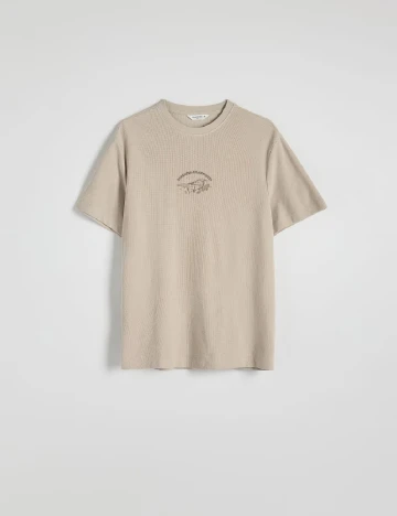 Tricou Reserved, bej