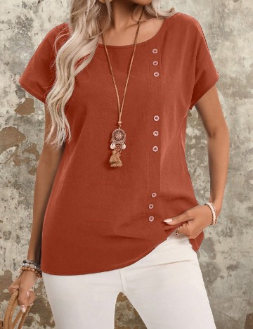 
						Tricou Emery Rose, maro