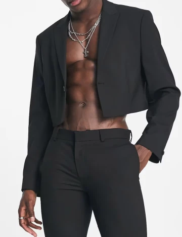 Sacou ASOS, negru Negru