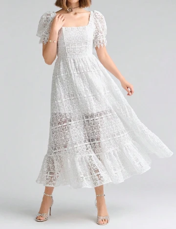 Rochie medie SHEIN, alb