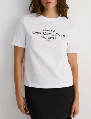 Tricou Reserved, alb Alb