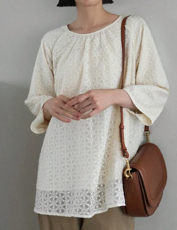 Bluza Dazy, crem Crem