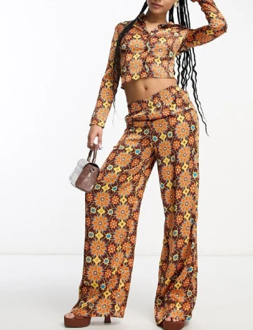 Pantaloni Heartbreak, floral print Floral print