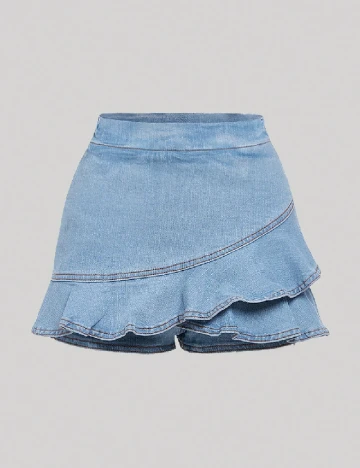 Fusta pantalon Shein Kids, albastru Albastru