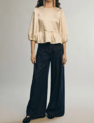 Bluza Reserved, crem Crem