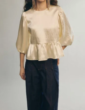 Bluza Reserved, crem Crem