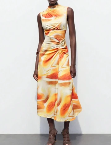 Rochie medie SHEIN, portocaliu Portocaliu