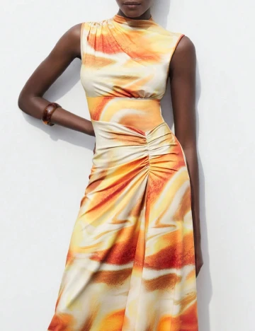 Rochie medie SHEIN, portocaliu Portocaliu