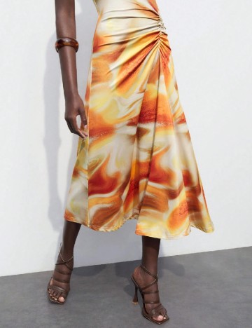 Rochie medie SHEIN, portocaliu