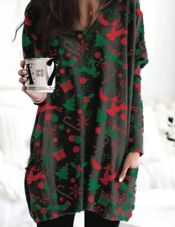 Bluza SHEIN CURVE, negru