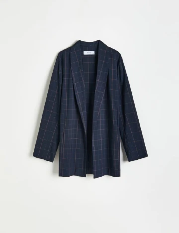 Blazer Reserved, bleumarin inchis Albastru