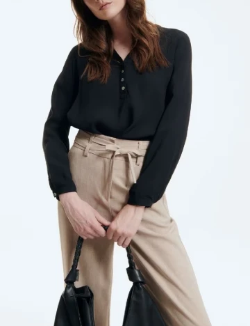 Bluza Reserved, negru Negru