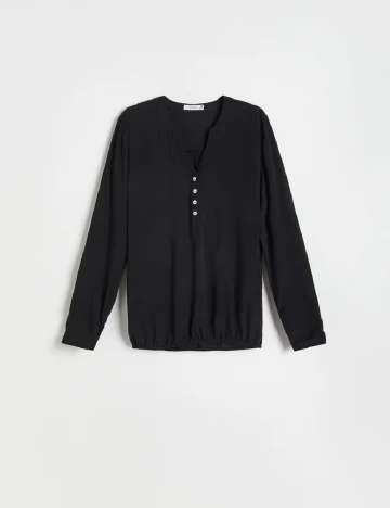 Bluza Reserved, negru Negru