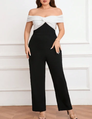 Salopeta SHEIN CURVE, negru Negru