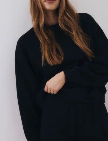 Bluza Oversize Reserved, negru