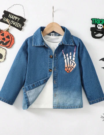 Camasa Shein Kids, albastru Albastru