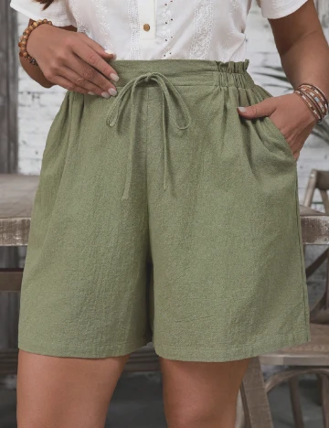 Pantaloni scurti Emery Rose Curve, verde Verde