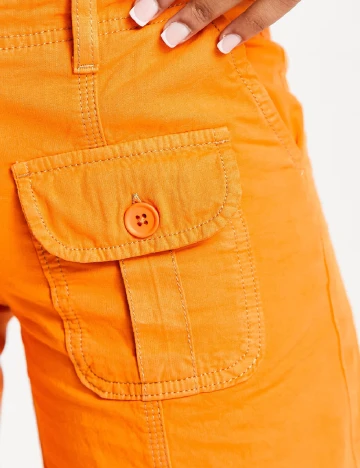 Pantaloni COLLUSION, portocaliu Portocaliu