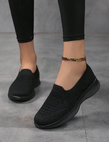Adidasi SHEIN, negru Negru