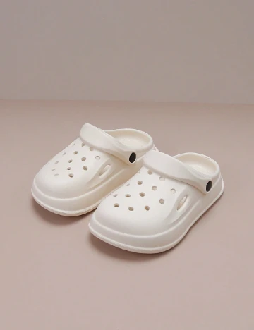 Slapi Shein Kids, ecru Alb