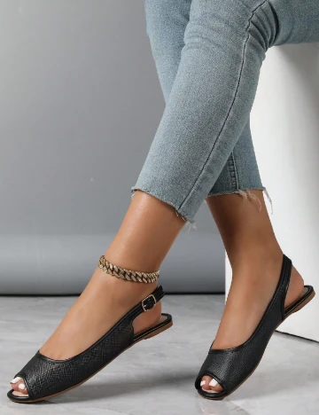 Sandale SHEIN, negru Negru