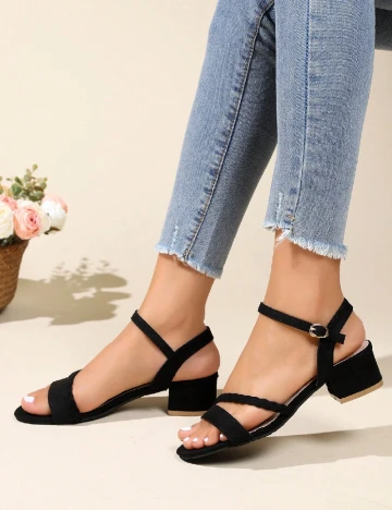 Sandale SHEIN, negru Negru