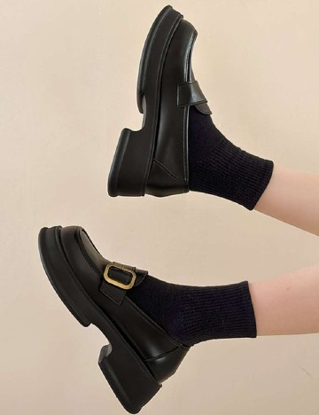 
						Mocasini SHEIN, negru