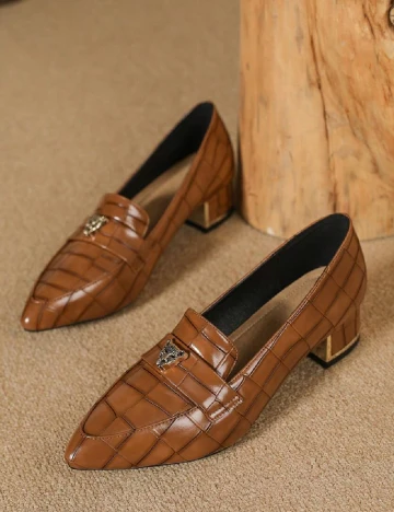 Mocasini SHEIN, maro Maro
