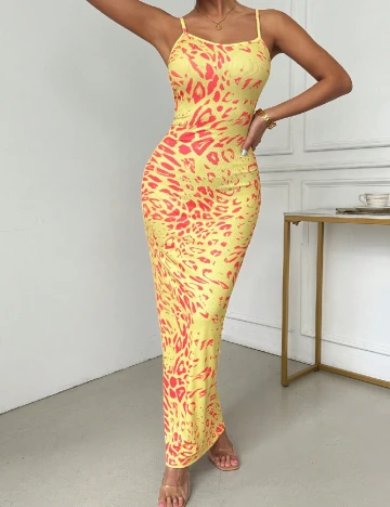Rochie lunga SHEIN, galben Galben