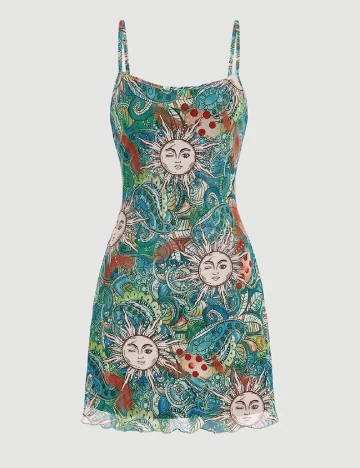 Rochie scurta SHEIN, verde Verde