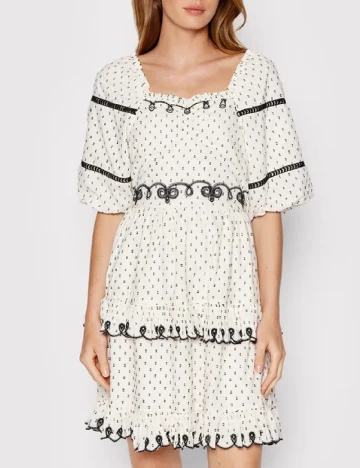 Rochie scurta Y.A.S, alb Alb