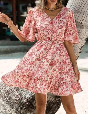 Rochie scurta SHEIN, rosu