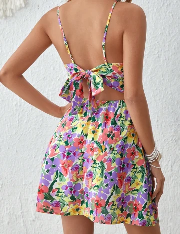 Rochie scurta SHEIN, floral Floral print