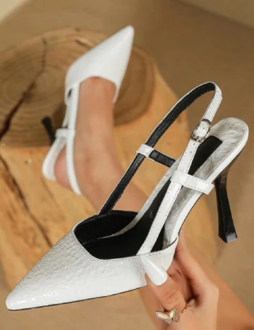 Pantofi SHEIN, alb Alb
