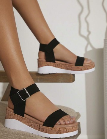 
						Sandale SHEIN, negru
