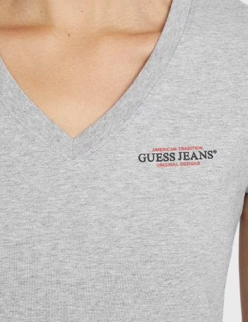Tricou Guess, gri Gri