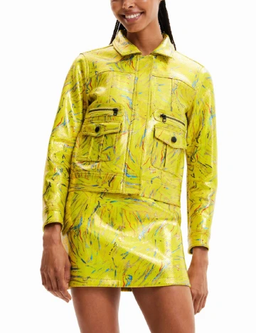 Jacheta Desigual, galben Galben