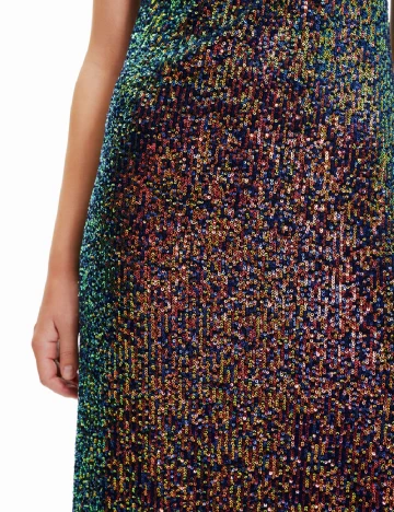 Rochie medie Desigual, mix culori