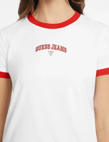 Tricou Guess, alb Alb