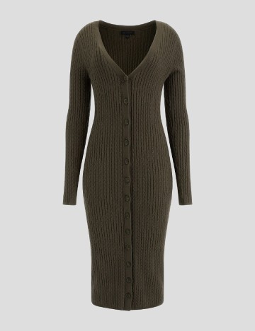 Rochie medie Guess, verde