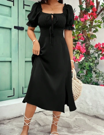 Rochie medie SHEIN, negru Negru