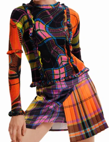 Fusta Desigual, mix culori Mix culori