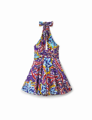 Rochie scurta Desigual, mix culori