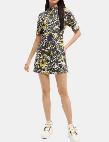 Rochie scurta Desigual, mix culori Mix culori