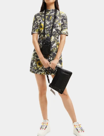 Rochie scurta Desigual, mix culori Mix culori