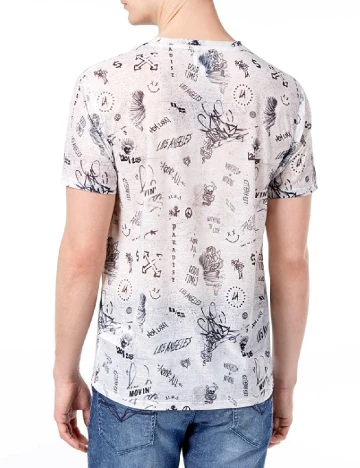 Tricou Guess, gri Gri