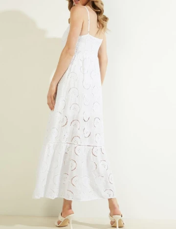 Rochie lunga Guess, alb